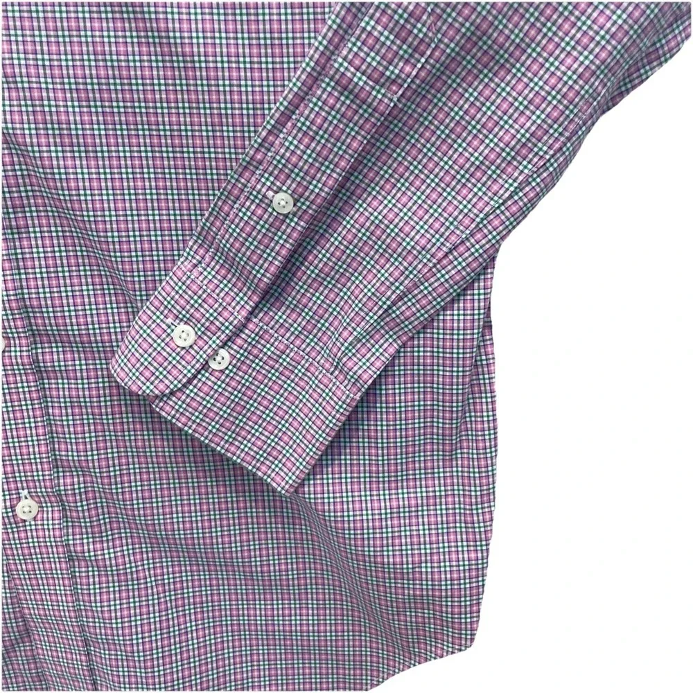 Lauren Ralph Lauren Plaid Button Down Mens Long Sleeve Shirt Multicolor SMALL 15